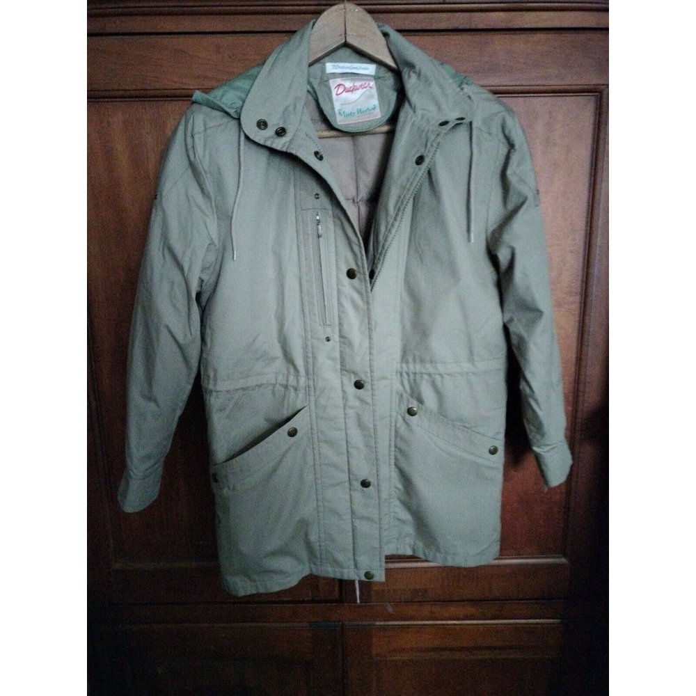 Duckerwear Jacket W/Hood, Drawstring Waist Snapon Fastening. W/ Quilted Vest...